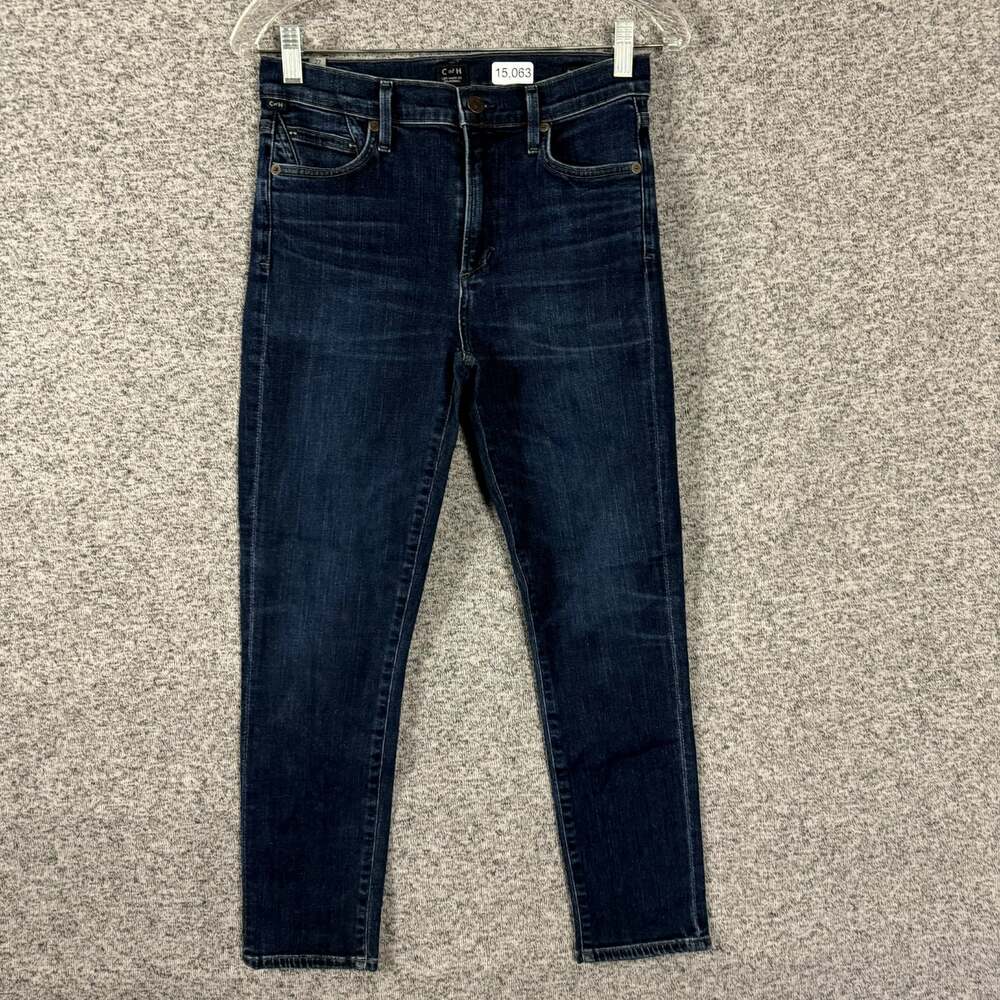 Citizens Of Humanity Size 27 Blue Denim Rocket Crop High Rise Skinny Jeans
